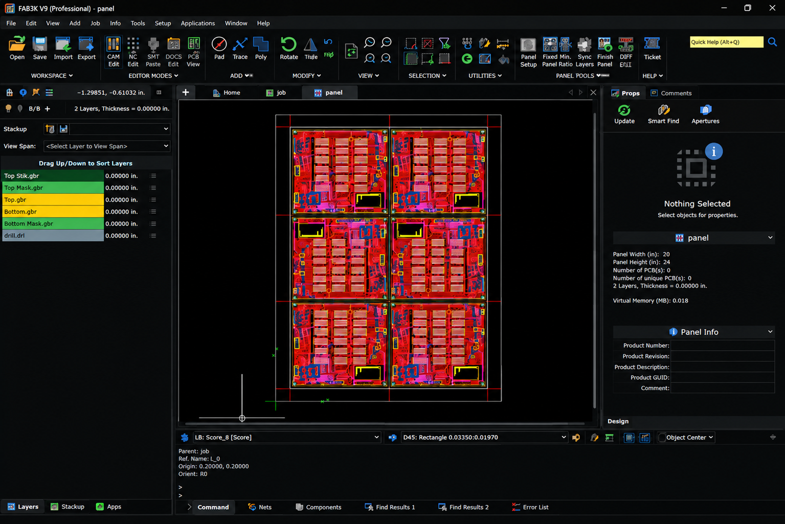 FAB 3000 Version 9 software interface