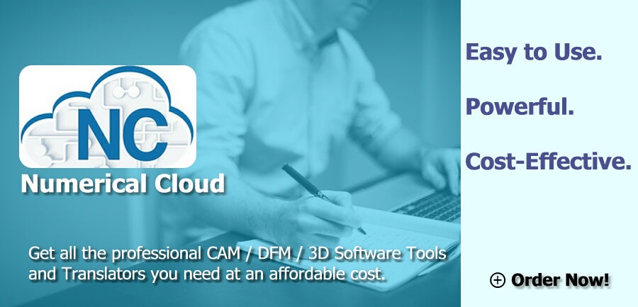 Numerical Cloud interface showing all included PCB CAM software tools