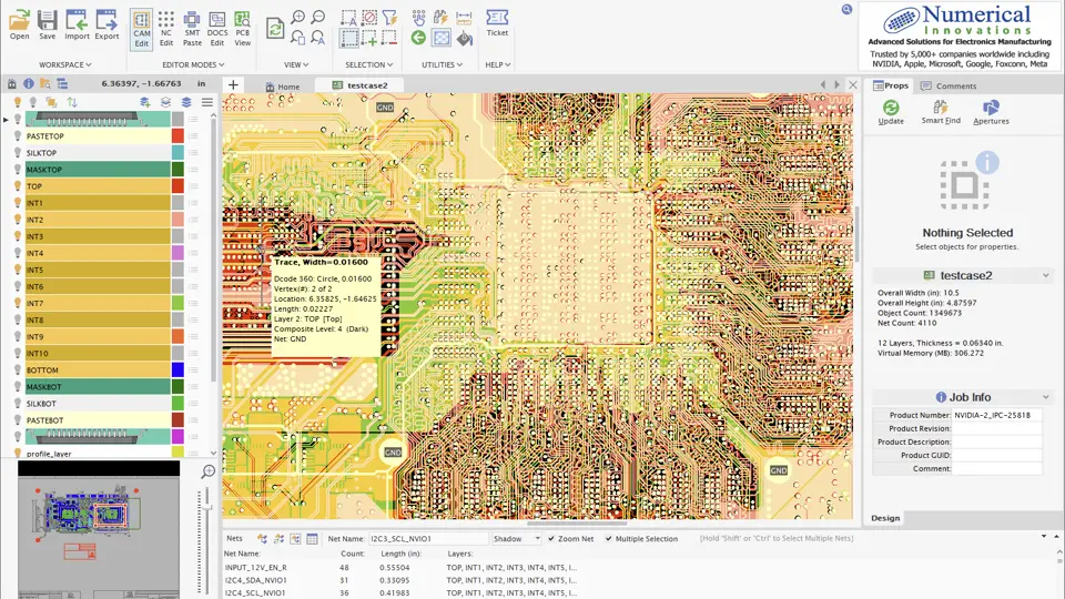 PCB Preflight – Free Viewer V9 software interface